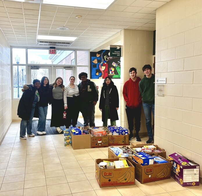 NHS Food Drive: From Campus to the Community